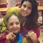 Priya Anand Instagram - Happy Birthday To The Most Beautiful Woman I Know! My Ammama ❤ ❤ ❤ #83 Today! 🎂 💃 🎉 #grandmasgirl #ammamagondu #grandmasarethebest