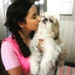 Priya Anand Instagram – My Boo Thang Came To Shoot Today! 😍 🐝❤ #Muthuramalingam #Bumblebee #Buddyboy