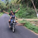 Priya Anand Instagram – @gauthamramkarthik Sitting In The Back Of A Bike For A Change!!! 😜🏍🌴❤