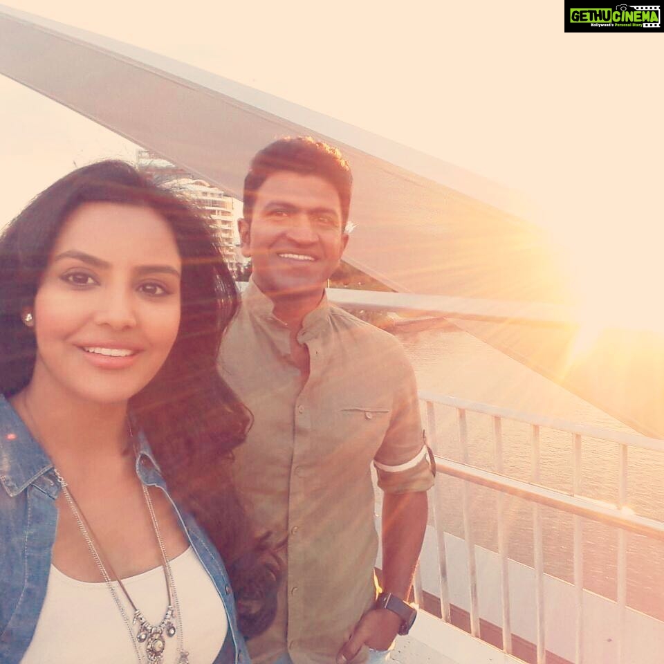 Priya Anand Instagram - #Raajakumara My Most Favorite Co-star #puneethrajkumar #powerstar