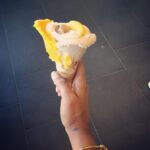 Priya Anand Instagram - Sooooo pretty almost don't want to eat it!!! #icecream 💛🍦💛