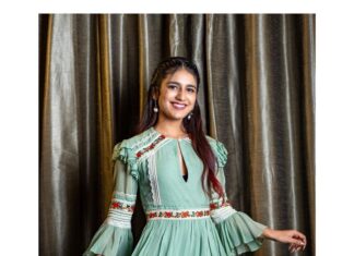 Priya Varrier Instagram - Dress @sahilkochharofficial Earrings @just_prerna Stylist @neeraja.kona Asst Stylist @manogna_gollapudi 📸 @abhinavsagarphotography