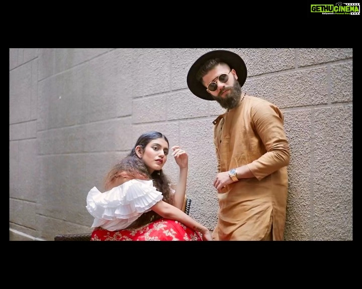 Priya Varrier Instagram - feΜte π« - Make every celebration a memorable one β€οΈ ββββββββββββββ In frame with @adampallil HMua : @pallavi24oct π₯: @allan_wilfred Edits : @akshaythinks Wardrobe : @rebornelegance & @adampallilofficial Styling : @adampallil Location : @jwmarriottblr ββββ #priyavarrier #adampallil