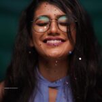 Priya Varrier Instagram - 😁-emojirial* depiction of the picture seen above! Outfit: @veromodaindia Styling: @joe_elize_joy MUAH: @tonythemakeupartist Pc: @jiksonphotography Ps:*Word made up😅