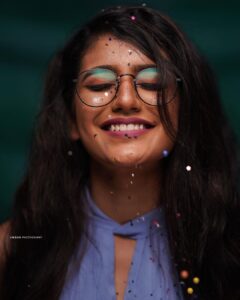 Priya Varrier Instagram - 😁-emojirial* depiction of the picture seen above!
Outfit: @veromodaindia 
Styling: @joe_elize_joy 
MUAH: @tonythemakeupartist 
Pc: @jiksonphotography 
Ps:*Word made up😅