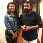 Priya Varrier Instagram - Is this even real?!Been pinching myself since the day this happened 🥰I consider myself the luckiest to have met this legend and spent a few minutes with him.I am humbled that I got to touch his feet and seek his blessings for all my future endeavours!😇Padmabhushan Padmasri Bharat Dr. lieutenant colonel @mohanlal sir aka nammade swantham lalettan🙏🏻