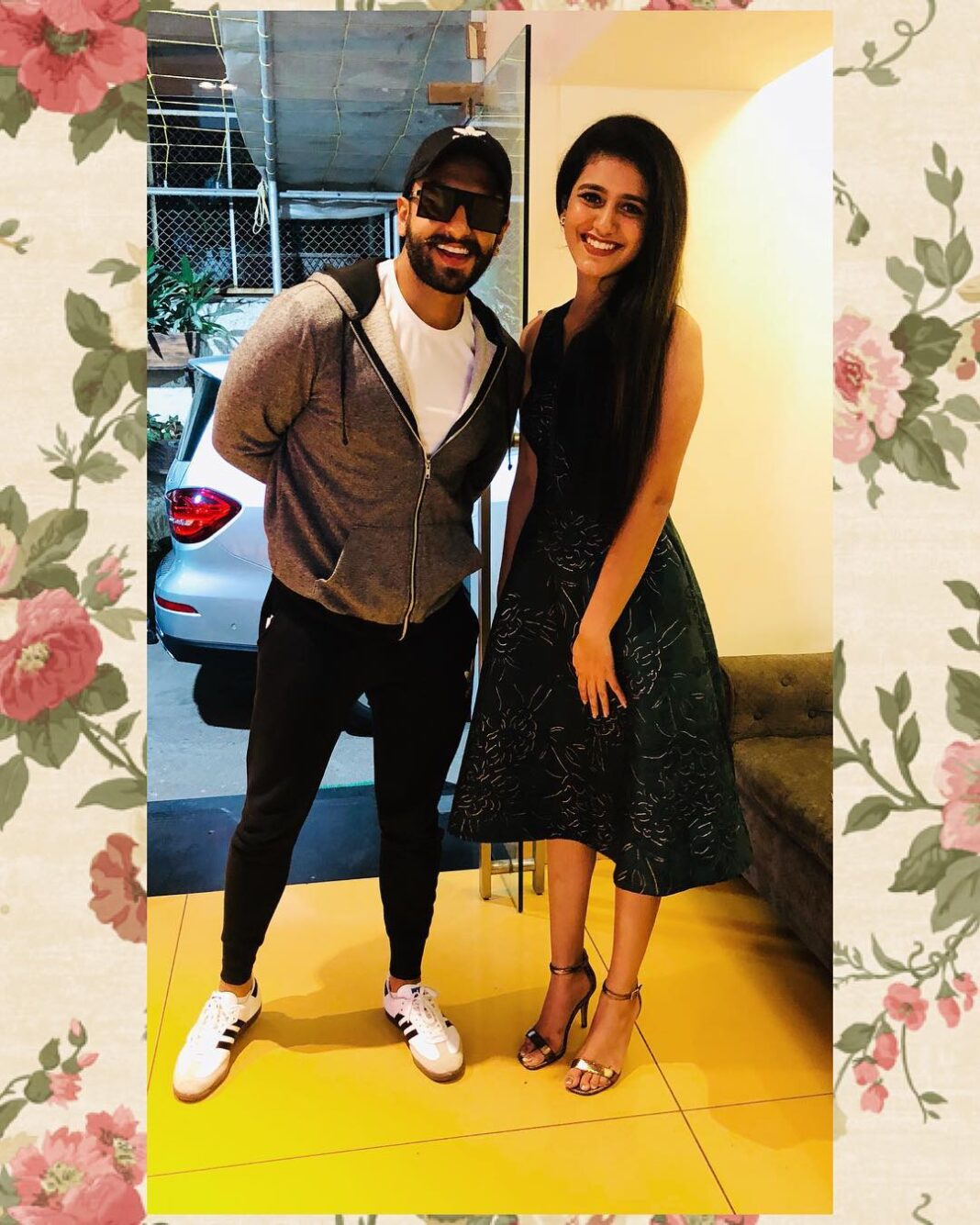 Priya Varrier Instagram - It’s not a dream!Met my favourite @ranveersingh 🌸He’s dapper and the energy he has is unmatchable! @itsrohitshetty sir I’m a great fan of your work and would love to be a part of it someday🌸 Been very fond of you and the dedication you have for cinema since SOTY @varundvn 🌸I don’t think there’s anything that is to be said about our very own sheila,chikni chameli and everything she’s yet to be @katrinakaif 🌸Special thanks to @vickykaushal09 🌸URI is a must watch!