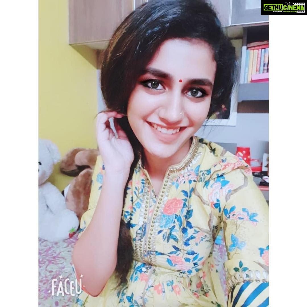 Priya Varrier Instagram - A very Happy Diwali to all of you! Here are a few festive pictures I clicked with the @faceu_official app. You can try it out too and have some fun with the Diwali stickers with your friends and family! . You can follow them at @faceu_official & also stand to win an iPhone XS if you take part in their special Diwali contest. . Download the FaceU app from the link in my story! . #faceu #diwali #faceu_diwaliselfie