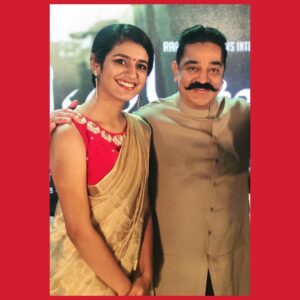 Priya Varrier Instagram - Dream come true✨  With the legend @ikamalhaasan ❤️