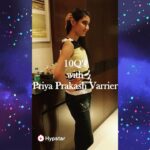 Priya Varrier Instagram - So glad to do these fun questions with Hypstar. And tonight, come and Live on Hypstar--#BeattheQ to split 6.5L rupees cash prize with sonakshi! See u there! @hypstar.india #hypstar #hypstarapp #hypstarindia #beattheqindia