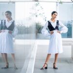 Priya Varrier Instagram – Outfit @geethikakanumilli_official 
Earrings @thetrinkaholic 
Stylist @neeraja.kona 
Asst Stylist @manogna_gollapudi 
📸 @abhinavsagarphotography