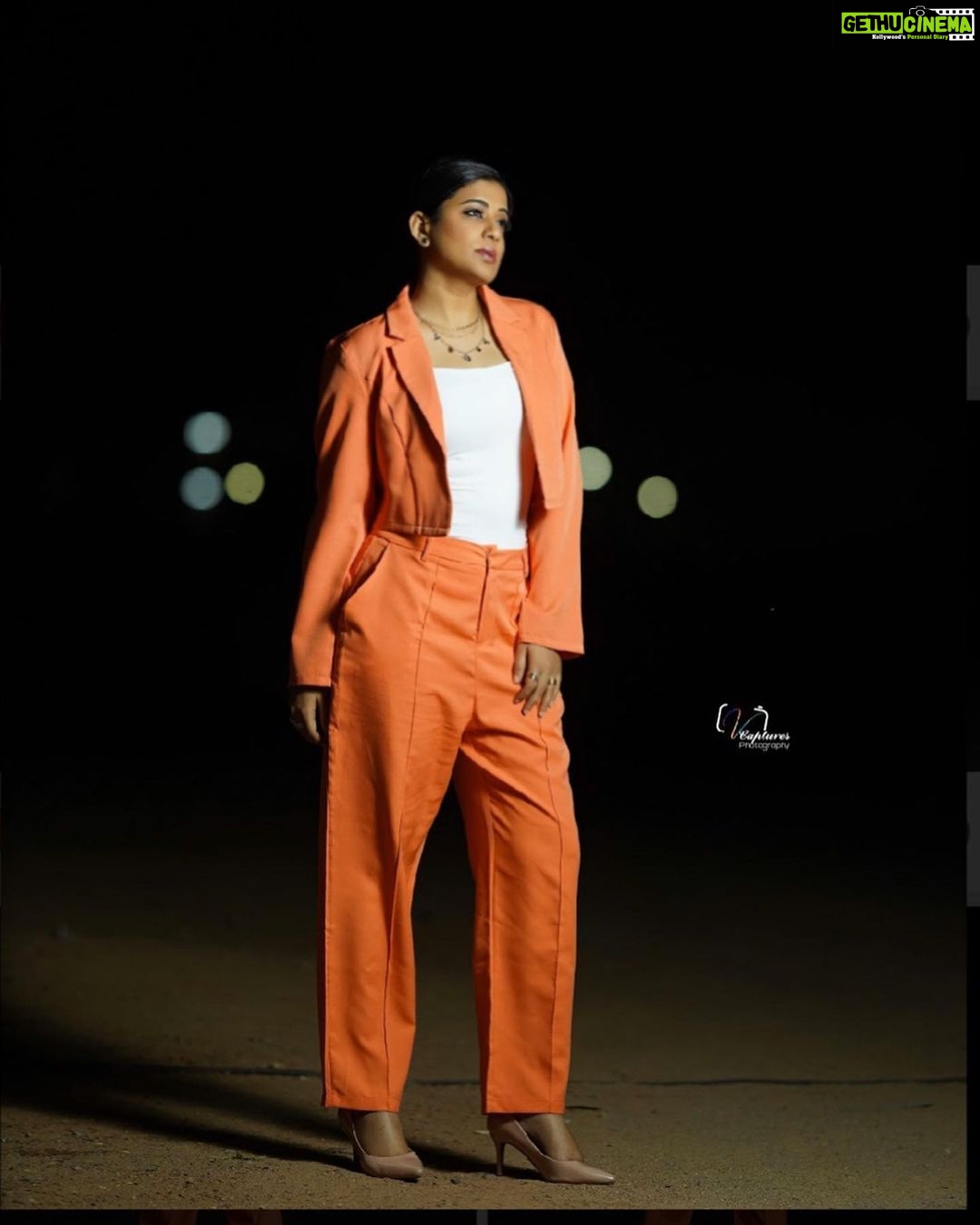 Priyamani Instagram - Orange is the colour of liberation, from the pains of hurtful love and inner insecurities!! To “channel orange” is to truly be free ....TO BE YOU........... Frank Ocean!! Thank you my louuuuuu @mehekshetty for styling me so well in this gorgeous pant suit set by @sheinofficial !! Pictures courtesy @v_capturesphotography !! Makeup and hairstyle by my favourites @pradeep_makeup and @shobhahawale ❤️❤️❤️ #dheechampions #etv #funnyepisode #dontmiss