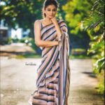 Priyamani Instagram - Thank you my louuuuu @mehekshetty for styling me soooo well in this gorgeous striped ruffle saree by @being_a_designer_ !!! Pics courtesy my one of my favourite @sandeepgudalaphotography ❤️ Makeup and hairstyle by my favourites @pradeep_makeup and @shobhahawale ❤️❤️❤️❤️... #dheechampions #etv #dontmissit #