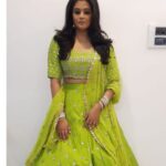 Priyamani Instagram – Thank you my louuuuu @mehekshetty for making me wear this and saying that I could pull off this colour !!! Wearing this gorgeous lehenga by @poornimans_official !! Makeup and hairstyle by my personal favourites @pradeep_makeup and @shobhahawale ❤️❤️❤️ for a wedding last night !! #happy me #lovingthecolour #