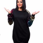 Priyamani Instagram - Wearing this super cute dress by @sheinofficial !! Styled by my one and only louuuuu @mehekshetty !! Makeup and hairstyle by my favourites @pradeep_makeup and @shobhahawale !! #myloveforblack #dancevsdance #colourstamiltv # thank you @thekickstarters_entertainment for managing the whole show so well!! @actornakkhul @brinda_gopal ❤️❤️❤️