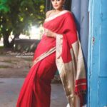 Priyamani Instagram - “Life can’t be perfect..but your outfit can be”... thank you my louuuuu @mehekshetty for styling me in this gorgeous saree by @the_inland .. these gorgeous earrings courtesy @petalsbyswathi .. picture courtesy the talented @sandeepgudalaphotography !! Makeup and hairstyle by @kishor_bhadane_1109 and @shobhahawale !! #dheejodi #superfunepisode #etv # Hyderabad