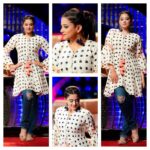 Priyamani Instagram – Wearing this super cute tunic by @zanaash_by_sumedha !!styled by my louuuuu @mehekshetty !! Juthis courtesy Me…😊😊 picture courtesy @kalyanchatha6840 !! Makeup and hairstyle by my favourites @pradeep_makeup and @shobhahawale ❤️❤️!! #lastepisodebeforethefinale #excited #dhee10 #etv#