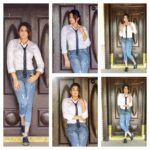 Priyamani Instagram - Aaahhhh!!one of my favourite looks of the season!!!thank you my louuuuuliest louuuuuu @mehekshetty for styling me in this neat and TIEdy look..shirt and jeans by @zara ..brogues by @ajiolife ..and this wonderful tie by my very dear Chanel..aka @shaneel.ar !! Picture courtesy @sandeepgudalaphotography ..makeup and hairstyle by my favourites @pradeep_makeup and @shobhahawale ..❤️ #TIETIEtillusucceed #neatandTIEdy #dhee10 #etv #