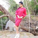 Priyamani Instagram - Thank u my louuuu @mehekshetty for styling me in this super cute red hoodie dress by @stalkbuylove and shoes by @sheinofficial !! Pic courtesy @sandeepgudalaphotography !!makeup and hairstyle by my favourites @pradeep_makeup and @shobhahawale !!#dhee10 #etv #lovemyjob