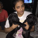 Priyamani Instagram - Meet my new boyfriends ..😜😜😜😜!had an awesome time with these two!!stole my heart immediately!❤️..#blacklabradors #love#missthemalready#