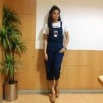 Priyamani Instagram - Thank u cutie @incharaa_suresh for this super cute dungarees and shoes frm @koovsfashion for the inauguration of the shopping festival at #garudamallbangalore