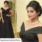 Priyamani Instagram - #Repost @geetikachadhaofficial with @repostapp ・・・ @pillumani looking royal and regal in @dheeruandnitika black Victorian cocktail gown with a stunning @angasutra neck piece and @gbtbetrue ring for the #CineMAA awards! #couture #blackbeauty #diamondsareforever #styledygeetika