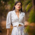 Priyamani Instagram - Thank you my louuuuu @mehekshetty for styling me so well in this gorgeous custom made skirt set by @feathersbtq ❤️..thank you @jewelleryhoard for these gorgeous earrings ❤️❤️.. pictures courtesy my fav @sandeepgudalaphotography ❤️❤️..makeup and hairstyle by my absolute favourites @pradeep_makeup and @shobhahawale ❤️❤️... #dheekingsvsqueens #etv #dontmissout‼️
