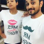 Priyamani Instagram - "Mr right.....Mrs ALWAYS right!!"😂😂..what say @mustufaraj ??Loving our new tshirts!!happy Valentine's Day everyone!!!love more..live more!!!😍😍