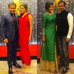 Priyamani Instagram - #iifautsavam ...before the red carpet with my one and only..❤️❤️❤️❤️ @mustufaraj ..😘😘😘😘...thank u @mehekshetty for the awesome dresses!!!😘😘