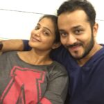 Priyamani Instagram - What happens when the love of ur life knocks on the door early morning all of a sudden??#surprise!!!and indeed it is a surprise!! @mustufaraj ..love u for this😍😍