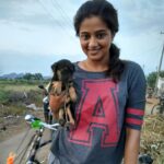 Priyamani Instagram - One of my weaknesses...puppies..found this cutie patootie on the roadside on my way back to the hotel!!😍😍