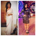 Priyamani Instagram - #todaygumonD2anddancingstars# PS...sorry for the "serious" look in the saree pic!!!