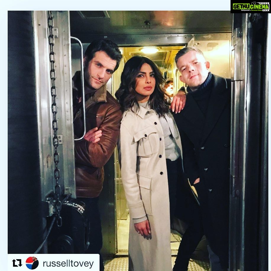 Priyanka Chopra Instagram - And that’s how we roll.. @russelltovey @alanpowell10 #quantico @abcquantico New York, New York