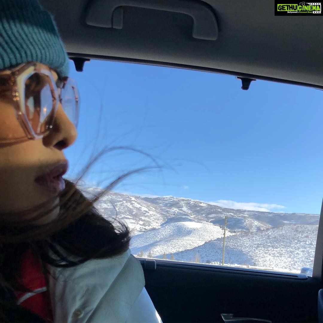 Priyanka Chopra Instagram - The snow and I...we go back a long way...hello my friend. #sundancefilmfestival #parkcity Nyc-Utah-nyc-Utah-nyc. In 4 days #thethingswedo #akidlikejake Salt Lake City, Utah