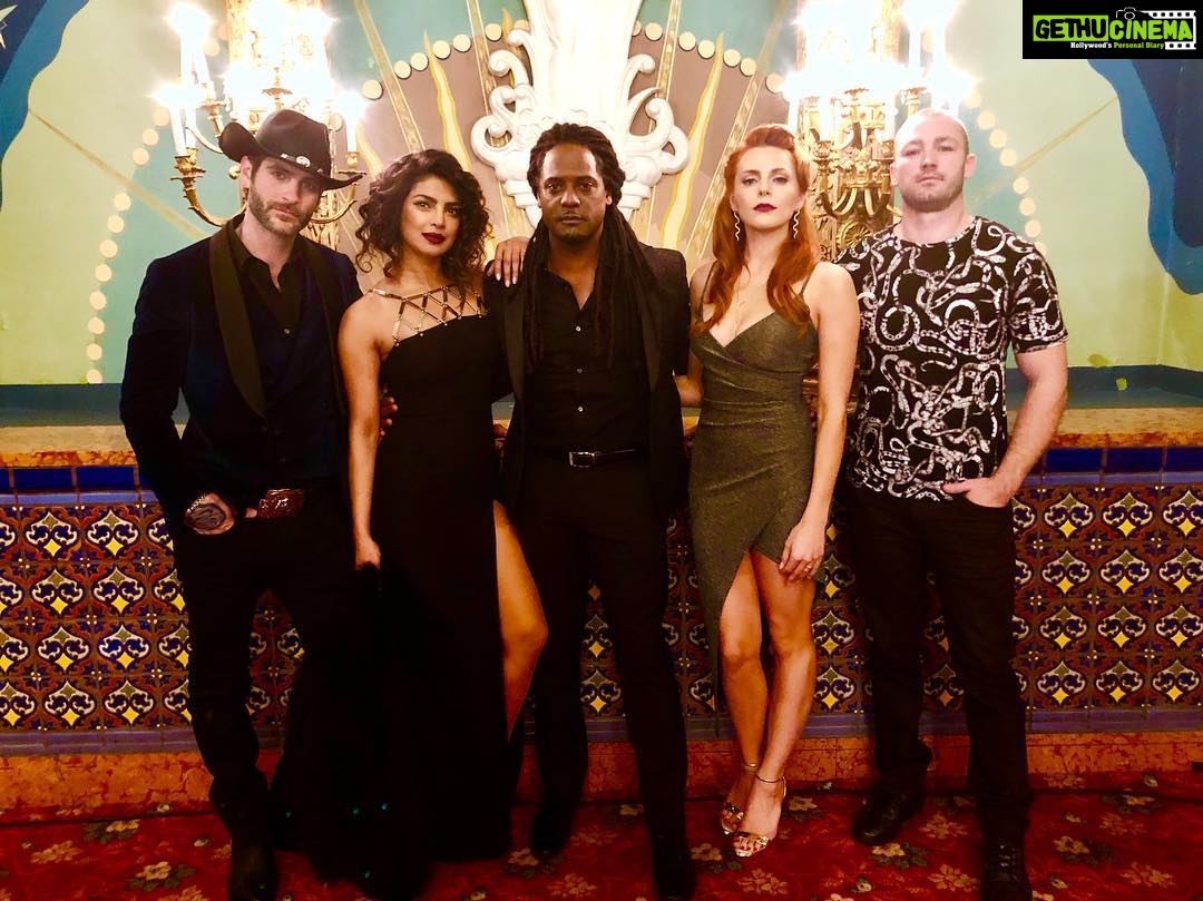 Priyanka Chopra Instagram - Undercover casino nights.. a day in the life of #Quantico @alanpowell10 @blairunderwood_official @jakeamclaughlin @amberskyenoyes 💋🥂🔥 New York, New York