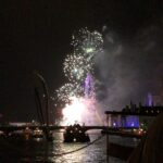 Priyanka Chopra Instagram - As we watched fireworks light up the London sky on the Thames... Happy New Year world... may 2018 bring us peace, love ,happiness and harmony.. ❤️💋🎉🥂 London, United Kingdom