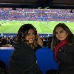Priyanka Chopra Instagram – Just casually posing while watching the game! Cause our team won. 😂 @tam2cul ❤️ #chelsea London, United Kingdom
