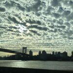 Priyanka Chopra Instagram - When work days look like this you need #nofilter #nycskies #magicalclouds 🙏🏼💋🌸💕 Brooklyn Bridge