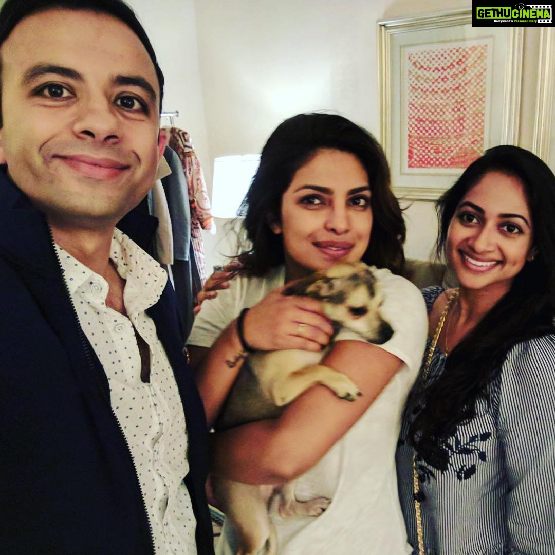Priyanka Chopra Instagram - So good to see you @irfan525 and @stace1711 #familyFirst ❤️❤️ @diariesofdiana New York, New York