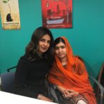 Priyanka Chopra Instagram – I could write a novel about how smart, incredible, inspiring, encouraging and funny this young woman is…but I will keep it brief. Malala, you are an undeniable force to be reckoned with. The world knows that. You are a role model to all the girls and boys that want to make this world a better place for the future. Spending a few hours with you and your incredible father Mr. Yousafzai ( who reminds me so much of my father) , I realized you’re also just a young girl with young dreams. Your jokes, Your love for Hindi Films, your infectious laughter will always remind me of what a huge responsibility you have taken on at such a tender age.. I’m so proud to know you my friend. You inspire women like me all over the world. Can’t wait to speak to u in our secret Hindi/Urdu again. ❤️ United Nations