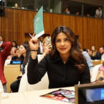 Priyanka Chopra Instagram - I raise my book in solidarity with children who deserve not just school books, but a quality education. Education is every child's right! #UNGA @unicef #FundEducation United Nations