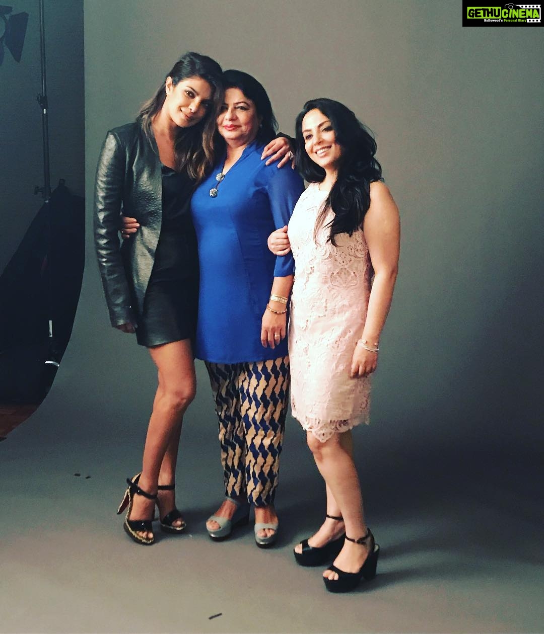 Priyanka Chopra Instagram - So proud of these ladies! Looking smokin... @madhuchopra and @paakhi for @instylemagazine #pahunathelittlevisitors @tiff_net