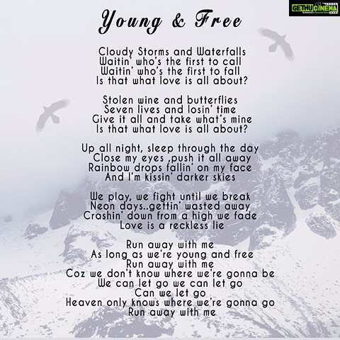 Priyanka Chopra Instagram - For everyone asking.. I wrote this song at a very precarious time in my life. The lyrics were born from a need for freedom... whatever that freedom may mean to each one of us. What I love most about this track is the spontaneity from which it was born. While I was writing, Will was mixing the track into a roar of emotions and rebelliousness. It all came together in a true creative way. Will has taken the lyrics and given them life. This song reminded me of how much I love making music. @willsparks An experiment that became reality...Just surrendering to this crazy thing called songwriting #YoungAndFree