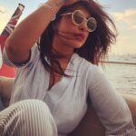 Priyanka Chopra Instagram – Boat life. #naturalstateofbeing  Photo credit : @nellcan and @maneeshkgoyal #nycdiaries @arpitakhansharma