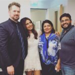 Priyanka Chopra Instagram – Finally a moment of chill with @sethnodrog @madhuchopra @siddharthchopra89 #baywatchinberlin🇩🇪