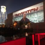Priyanka Chopra Instagram – Incredible screening of #baywatch at @paramountpics LA..btw That is a giant wall!! @therock avenger of the sea!
