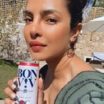 Priyanka Chopra Instagram - After months of researching, testing, sipping and sampling (not that I’m complaining 😉)…it’s time to cheers to my latest labor of love!! I’m thrilled to finally reveal Raspberry Dragonfruit, the newest flavor I helped create with the team at @bonvivspikedseltzer. It’s light, refreshing and tastes like summer in a can. Can’t wait for you guys to try it! Exclusively in California now & across the US soon.