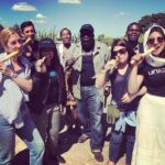 Priyanka Chopra Instagram - So I gave them all a lesson on how to eat sugarcane(ganna)!! Team #UNICEF in Zimbabwe taking a sugarcane break.. it was sooo good! Took me back to Bareilly! @victorchinyama @mbuckanoff @danasupnick @jenn_din and my Zimbabwean friends