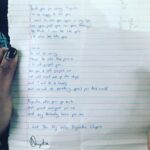 Priyanka Chopra Instagram – Last post for the night! This special girl Nyasha wrote me a song. She had the voice of an angel. Sang it for me too. Raped as a tender Pre teen by her grandfather has dreams of being doctor and an actress. With tears in her eyes and a smile on her lips she sang me her song and said pls don’t forget me. I will not forget u Nyasha. Thank u for showing me that resilience will get u through anything.. u r my inspiration. I asked for her autograph so that when she fulfills her dream I can say I know her..she obliged me #NamasteIndia #EndViolence #unicef #thistimeforafrica … Until tomorrow… stay with me on this journey. Show the world that children all around the world need our attention.