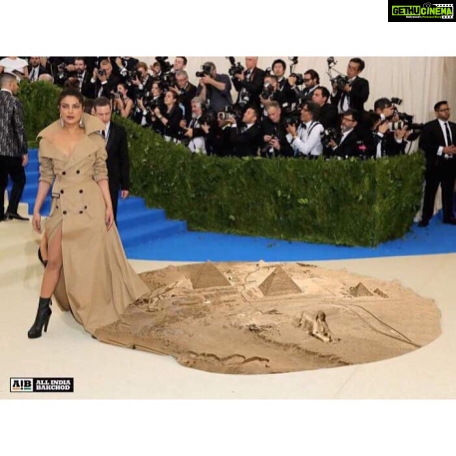 Priyanka Chopra Instagram - **drumroll** ππ» to your creativity! I've picked a few of my favourites! Good to know that the dress serves more purposes than just fashion. Hope to continue to stir your creative juices. This is why I love the #MetGala you literally can push the envelope for fashion anywhere! Until next time... #ROFL